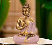 Naložite sliko v pregledovalnik galerije, buda kip buda kipec figura buda buddha  dekoracija za dom buda meditacija buda zascita meditacija abhaya mudra
