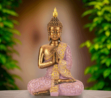 Naložite sliko v pregledovalnik galerije, buda kip buda kipec figura buda buddha  dekoracija za dom buda meditacija buda zascita meditacija anjali mudra
