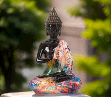 Naložite sliko v pregledovalnik galerije, buda kip buda kipec figura buda buddha  dekoracija za dom buda meditacija buda zascita meditacija vitkara mudra
