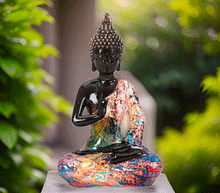 Naložite sliko v pregledovalnik galerije, buda kip buda kipec figura buda buddha  dekoracija za dom buda meditacija buda zascita meditacija vitkara mudra
