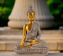 Naložite sliko v pregledovalnik galerije, buda kip buda kipec figura buda buddha  dekoracija za dom buda meditacija buda zascita meditacija buda varada mudra
